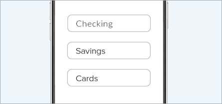 Photo depicting options displayed when reviewing account.