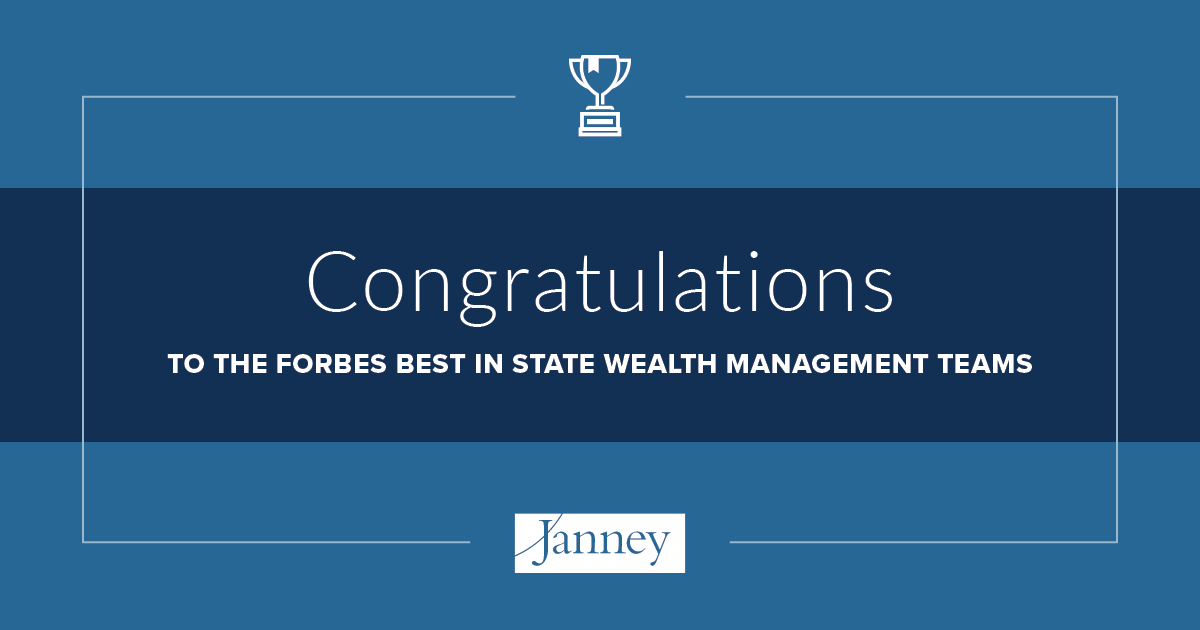 Forbes Recognizes 70+ Janney Teams as BestinState Wealth Management Teams